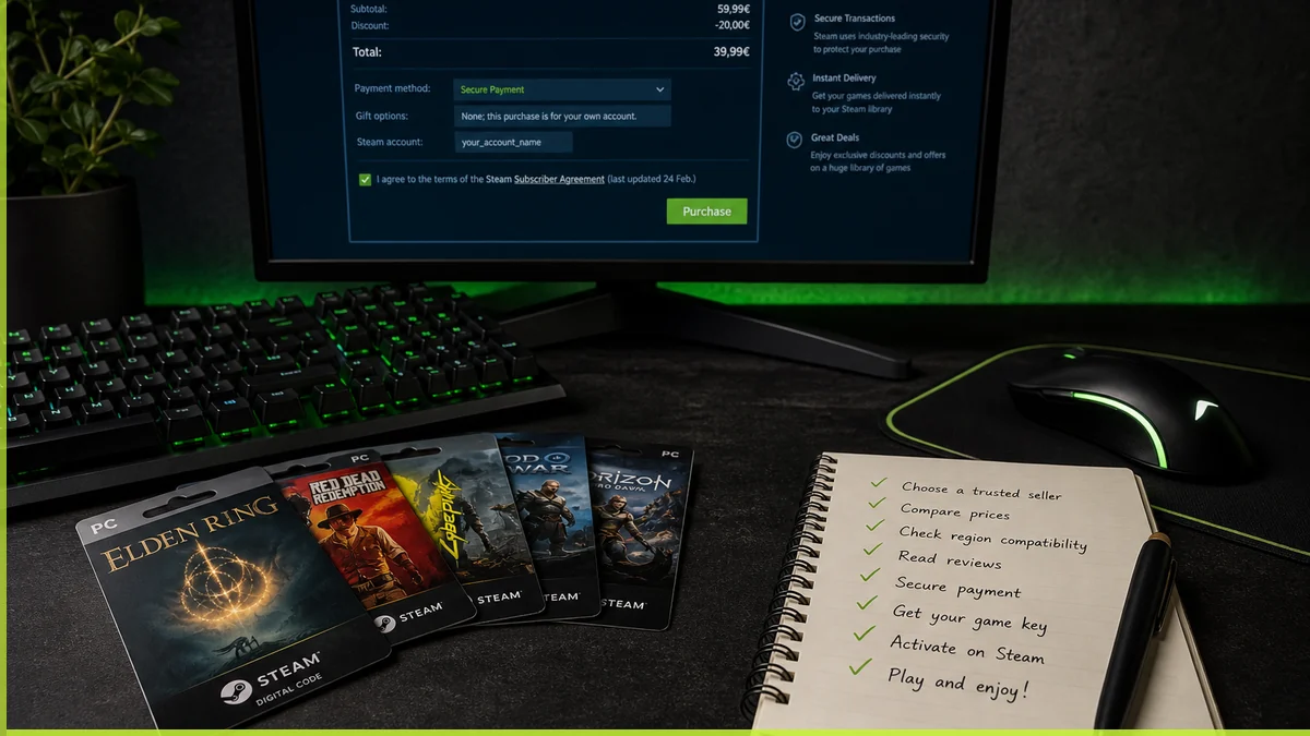 How to Buy Cheap Game Keys Safely in 2026 (Checklist + Tier List)